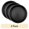 (3 pack) Nonstick Steel 9" x 9" Round Cake Pan, Dark Gray