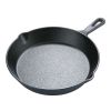 10.5" Round Non-Stick Pre-Seasoned Cast Iron Skillet Black
