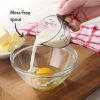 (4 pack) 1/4C Plastic Mini Measuring Cup, Black/Transparent