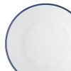 (3 pack) Blue Rim Stoneware Bowl