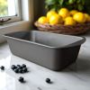 (2 pack) Nonstick 9" x 5" x 2.7" Large Bread and Loaf Pan, Meatloaf, Gray