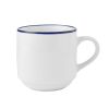(4 pack) Blue Rim Stoneware Mug
