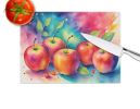NEW Colorful Apples Glass Cutting Board Decorative Tempered Glass Kitchen Cutting and Serving Board Large Size Chopping Board