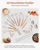 34 PCS Kitchen Cooking Utensils Set Silicone Spatula Spoon Tools Heat Resistant