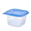(3 pack) 4 Pack 4.4Cup Plastic Square Food Storage Container