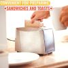 12Pcs Non Stick Toaster Bags Reusable 6.7 x7.5 inch Grilled Cheese Bags Heat Resistant & Easy to Clean Mess Free Toasting Sandwiches Panini & More Com